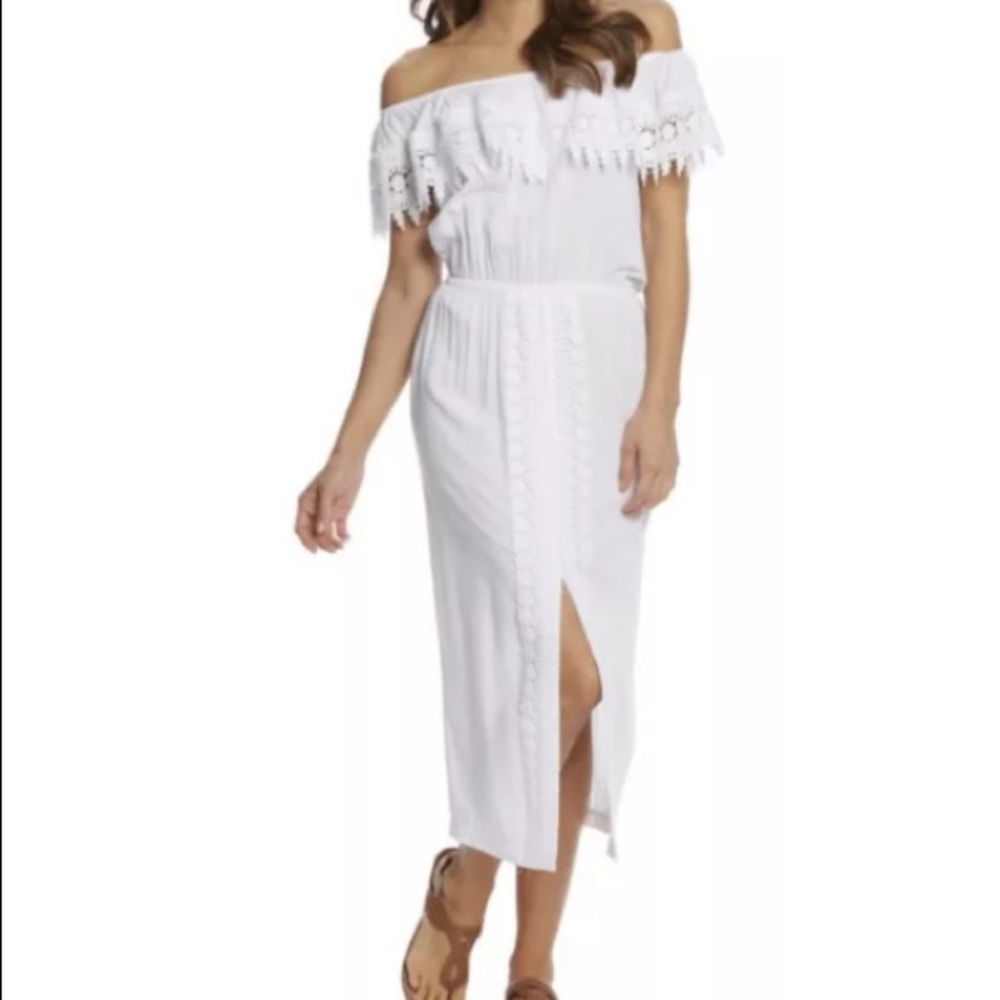 NWT La Blanca Costa Brava White Cover Up Dress
